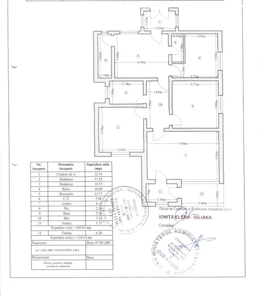 Otopeni, Ferme, casa parter 4 camere, constructie 2006, teren 450 mp